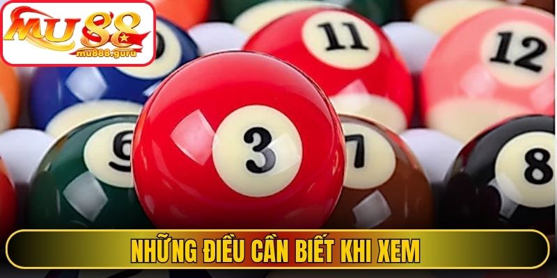 Những điều cần biết khi xem 